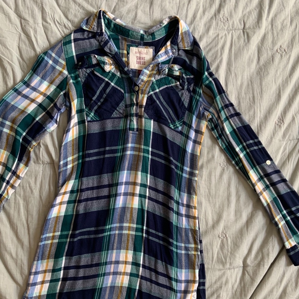 Plaid Shirt Dress